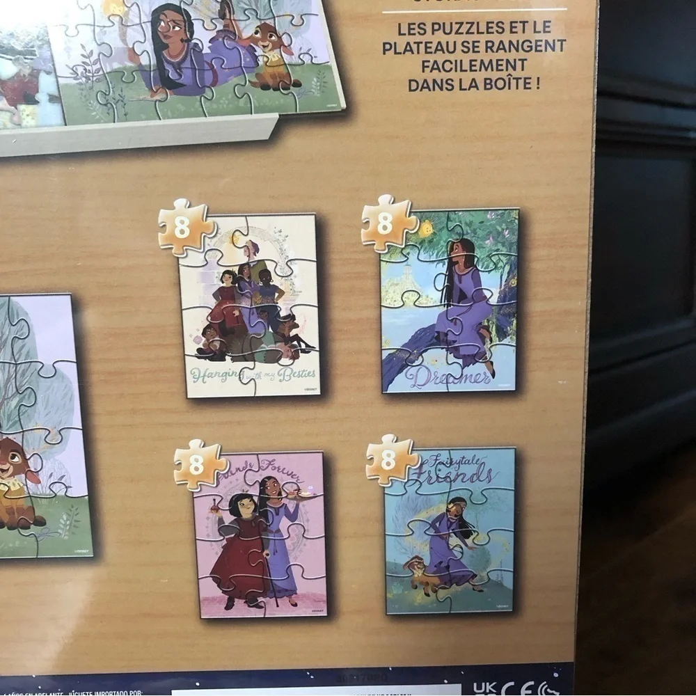 Disney: Wish: set of 5 wood Puzzles with case